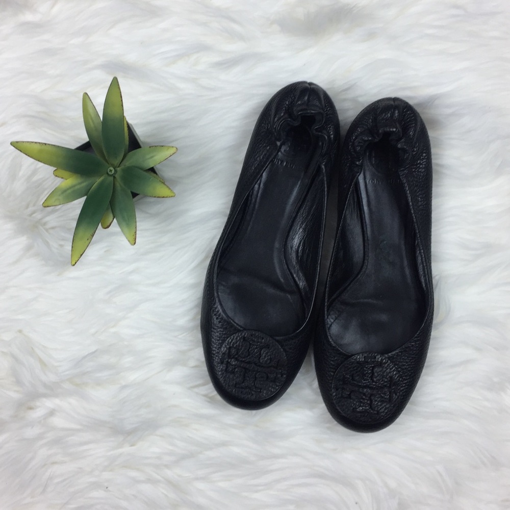 Tory Burch Reva Tumbled Leather Flats